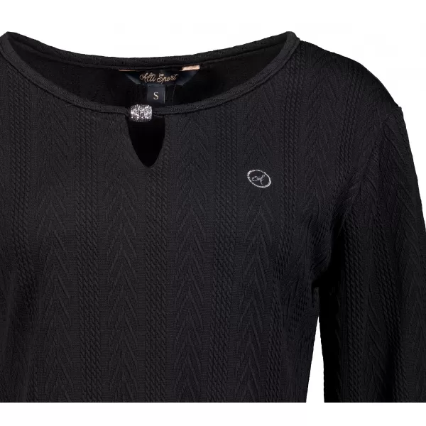  Sweatshirt-Kleid für Damen ALTISPORT ILARIA SCHWARZ 