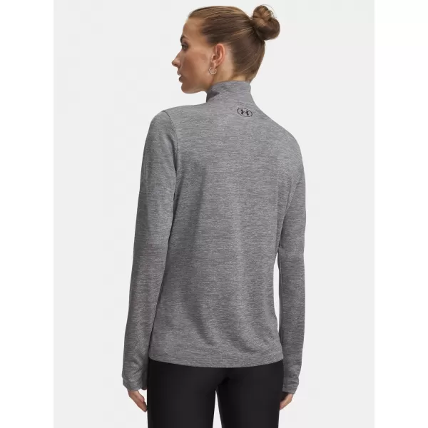  Damen-T-Shirt UNDER ARMOUR TECH 1/2 ZIP- TWIST 1384225-709 GRÜN 