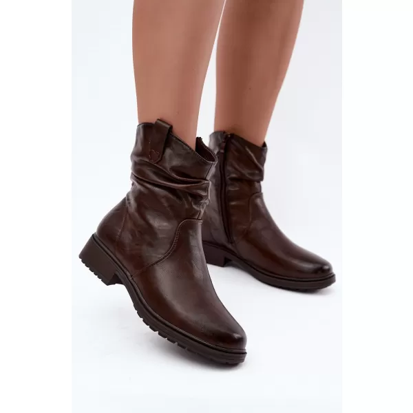  Damen-Stiefeletten BOTO ASA295-1 BRAUN 