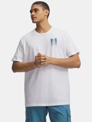 Herren-T-Shirt UNDER ARMOUR M BLUR LOGO SS 6009245-100 WEIß
