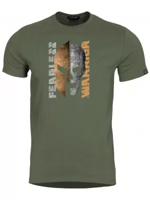 Herren-T-Shirt PENTAGON AGERON FEARLESS K09012-FE OLIVGRÜN
