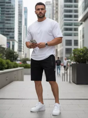 Herrenshorts DSTREET SX2254 SCHWARZ