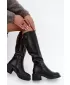 Damenstiefel VINCEZA 67056 LEDER SCHWARZ