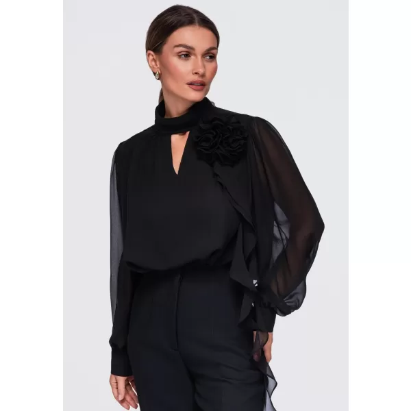  Damenbluse OMBRE OW-TS-E0085 SCHWARZ 