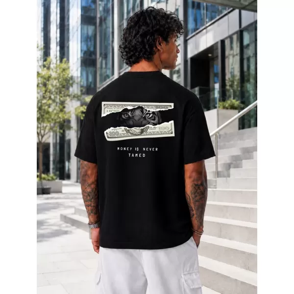  Herren-T-Shirt DSTREET NX4013R-BK-O SCHWARZ 