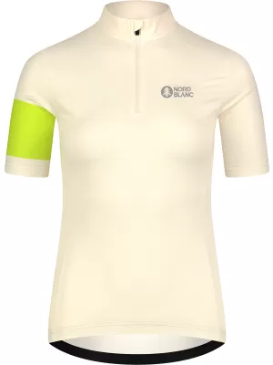 Damen-Radtrikot NORDBLANC ENTHUSIAST NBSLF8084 BEIGE