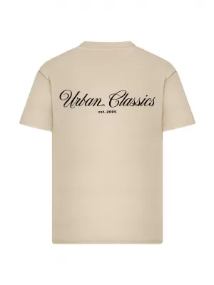 Herren-T-Shirt URBAN CLASSICS TB8757 WEIß/SAND