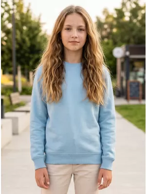 Kinder-Sweatshirt MALFINI CREW 427 HIMMELBLAU