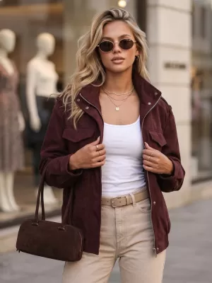 Damenjacke DSTREET TY5915 BURGUND