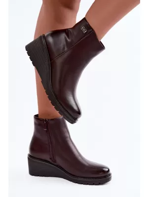 Damen-Stiefeletten BOTO RMR2510-2 SCHOKOLADE