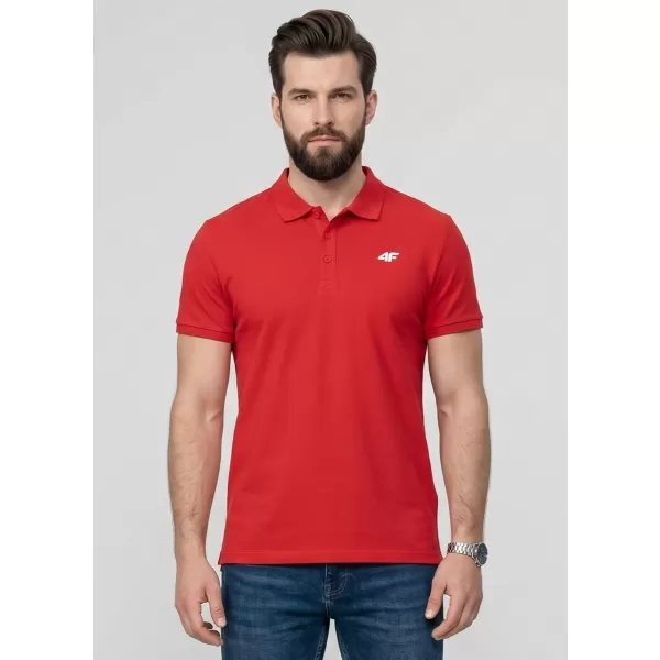  Herren-T-Shirt mit Kragen 4F WMM00TPTSM0771 HRSG 