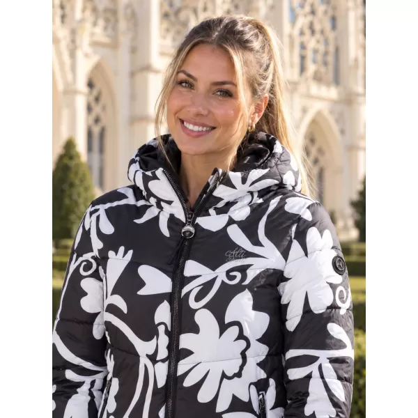  Winterjacke für Damen ALTISPORT IRITA SCHWARZ/WEIß 