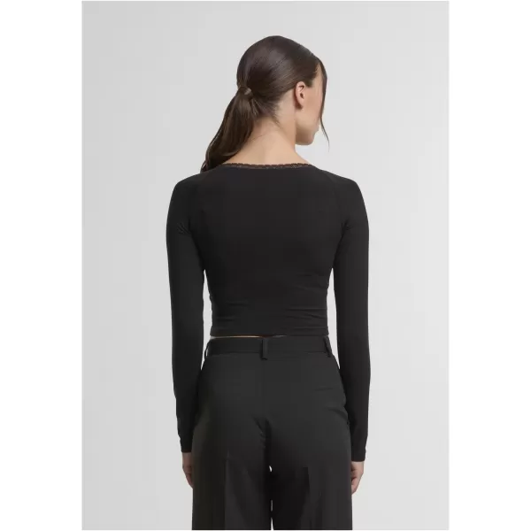  Damen-T-Shirt URBAN CLASSICS TB7729-00007 SCHWARZ 