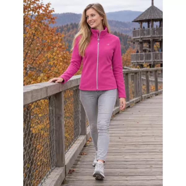  Fleece-Sweatshirt für Damen ALTISPORT ILKI FUCHSIE 