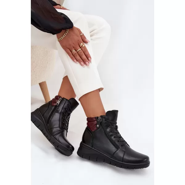  Damen-Stiefeletten VINCEZA 39963 SCHWARZ 