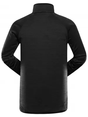 Schnell trocknendes Herren-Sweatshirt ALPINE PRO ONNEC 4 SCHWARZ