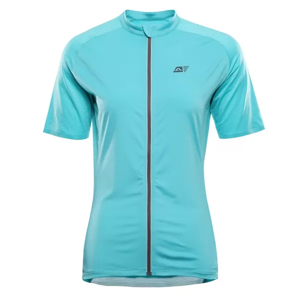  Damen-Radtrikot ALPINE PRO SAGENA 2 CURAÇAO 