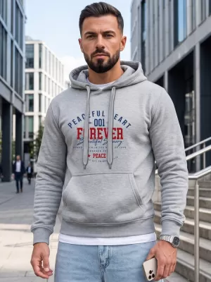 Herren-Sweatshirt DSTREET NX5150BX-02-09 HELLGRAU