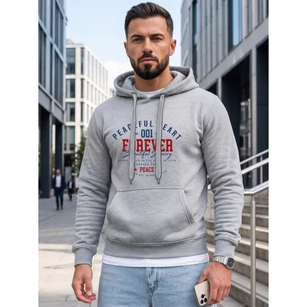  Herren-Sweatshirt DSTREET NX5150BX-02-09 HELLGRAU 
