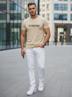 Herren-T-Shirt DSTREET NX0145R-BT BEIGE