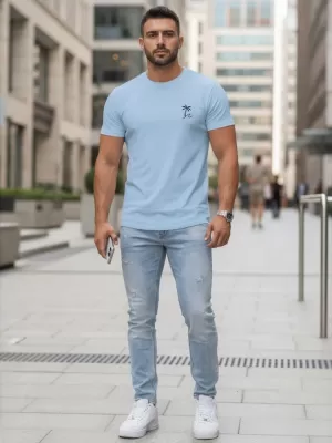 Herren-T-Shirt DSTREET NX5105R-SK HELLBLAU