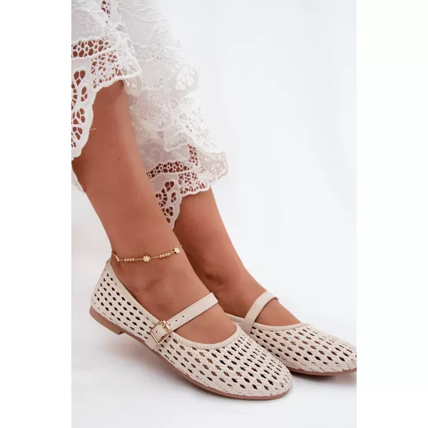  Ballerinas für Damen BOTO ZA76 BEIGE 