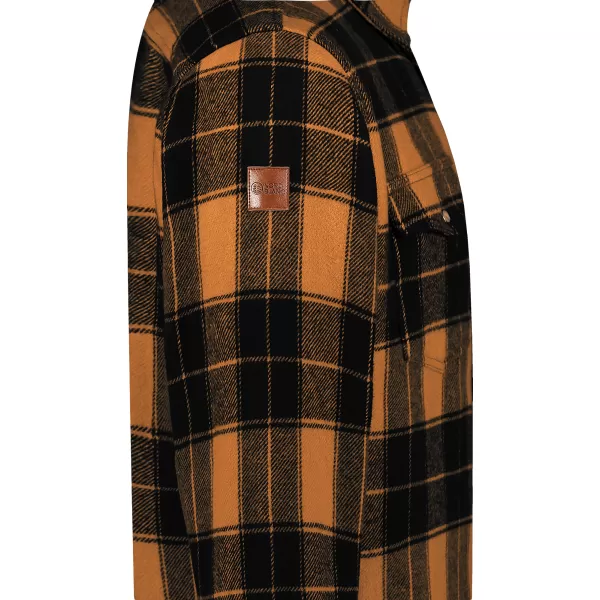  Herren-Flanellhemd NORDBLANC FEN NBSSM8369 BRAUN 