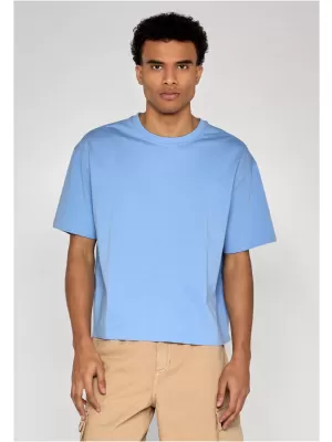 Herren-T-Shirt URBAN CLASSICS TB8398-18327 PUDERBLAU