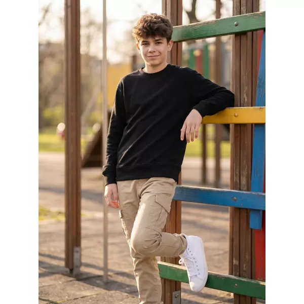  Kinder-Sweatshirt MALFINI CREW 427 SCHWARZ 