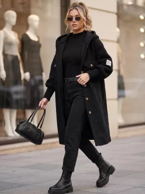Damenmantel DSTREET NY0798 SCHWARZ