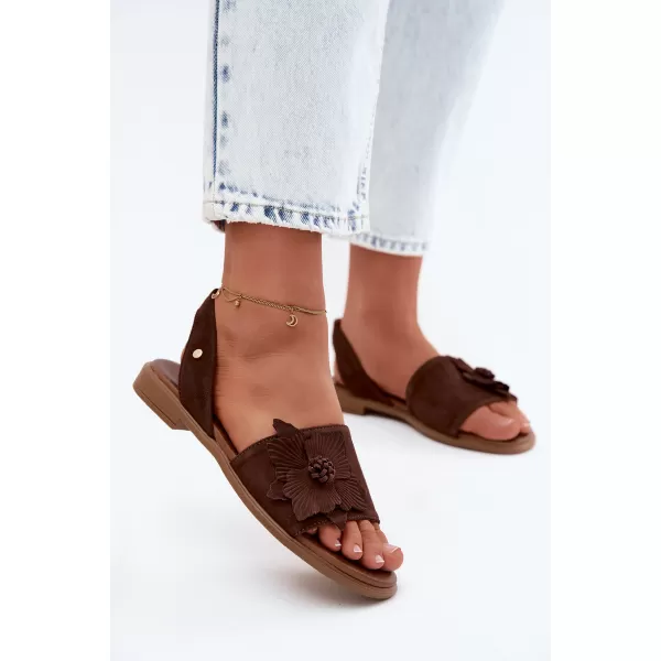  Damensandalen ZAZOO 40471 SCHOKOLADE 