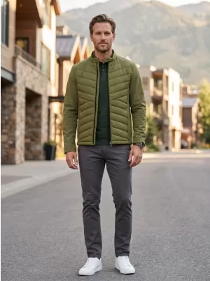 Hybridjacke für Herren MALFINI PREMIUM CROSS 555 AVOCADOGRÜN