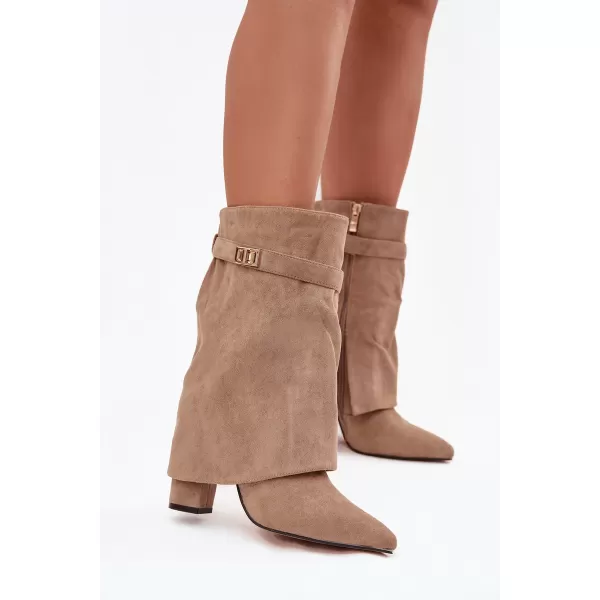  Damen-Stiefeletten BOTO LA3116 KHAKI 