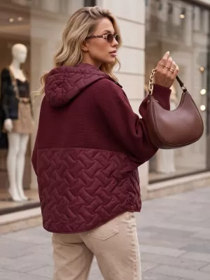 Damenjacke DSTREET TY5916 BURGUND