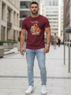 Herren-T-Shirt DSTREET NX5083R-BU BURGUND