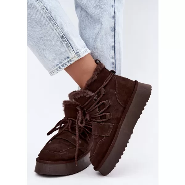 Schneemänner für Frauen BIG STAR SHOES UU274316 BRAUNE/BEIGE SCHATTEN 