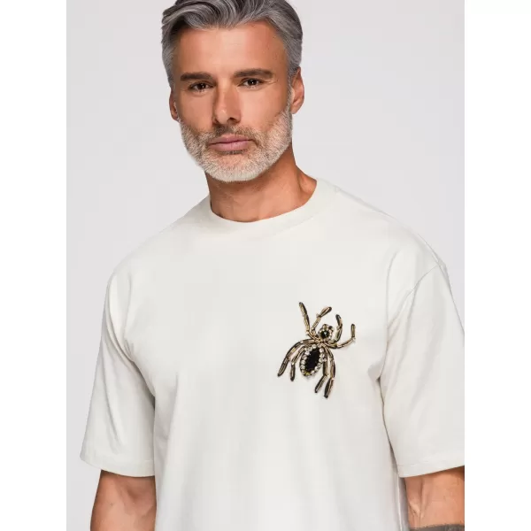  Herren-T-Shirt OMBRE OM-TSCT-0277 CREMEFARBEN 