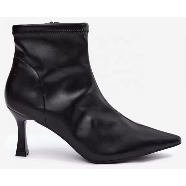  Damen-Stiefeletten BOTO 7107 SCHWARZ GLÄNZEND 