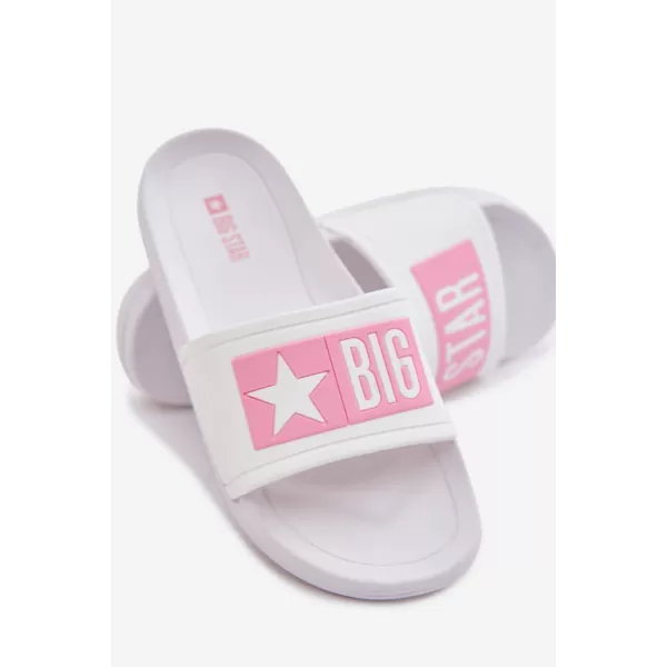  Kinderhausschuhe BIG STAR SHOES TT374A002 ROSA/WEIß 