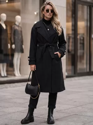 Damenmantel DSTREET NY0809 SCHWARZ