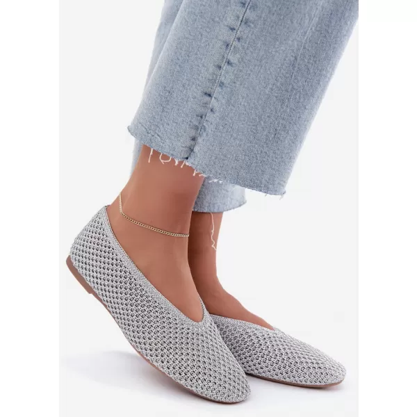  Ballerinas für Damen BOTO CH956 SILBER 
