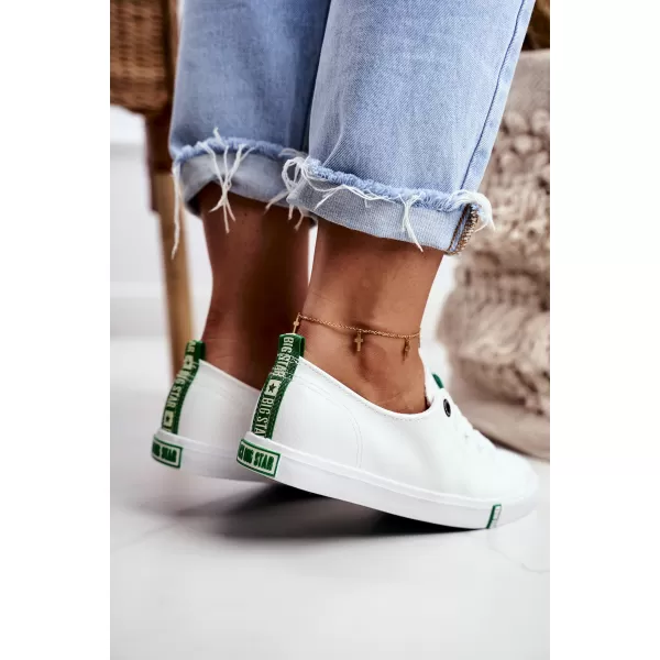  Damen-Sneaker BIG STAR SHOES GG274006 WEIß/GRÜN 
