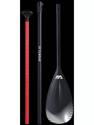 Paddeln AQUA MARINA Sports 3 Adj 3D SCHWARZ