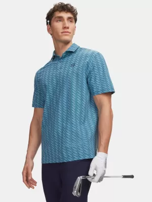 Herren-Polo UNDER ARMOUR UA DRIVE CHILL PRINTED POLO 6009724-466 BLAU