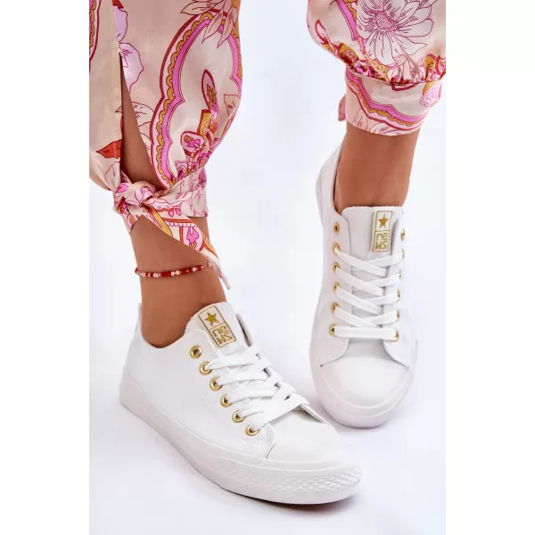  Damen-Sneaker EVENTO 9SP30-1141 WEIß/GOLD 