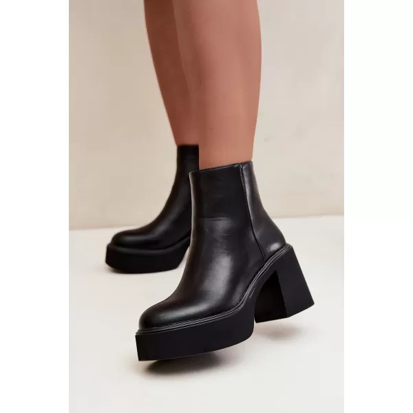  Damen-Stiefeletten BOTO 5303 SCHWARZ 