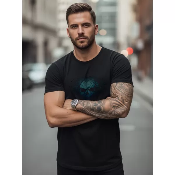  Herren-T-Shirt DSTREET NX0092R SCHWARZ 