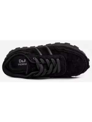 Damen-Sneaker D&A LR62-7101 BLACK SCHWARZ