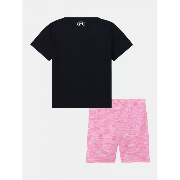  Mädchenset UNDER ARMOUR TWIST BIKE SHORT SET UASII0PR-001 SCHWARZ 
