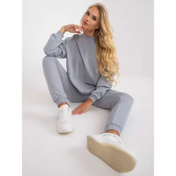  Damen-Sweatshirt BASIC FEEL GOOD AP-BL-A-R001 GRAU 